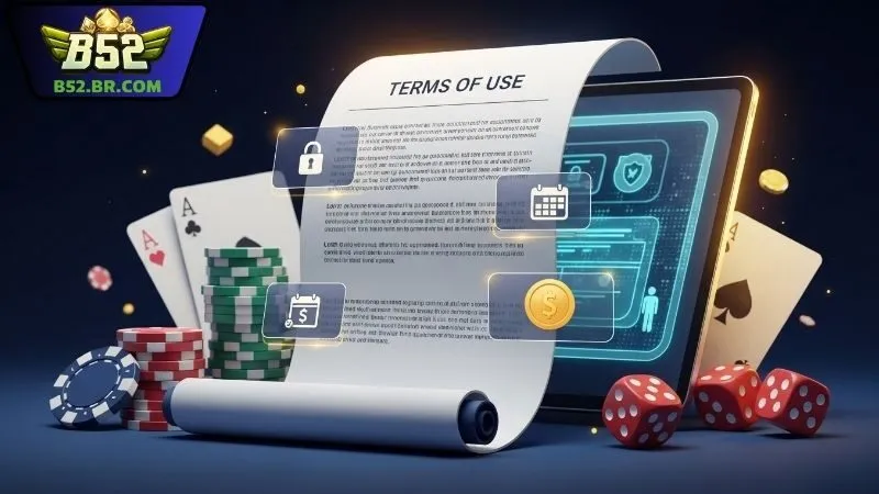 Điều khoản sử dụng B52 - Quy định và chính sách cần biết 2 Quy định về tài khoản người chơi trong điều khoản sử dụng